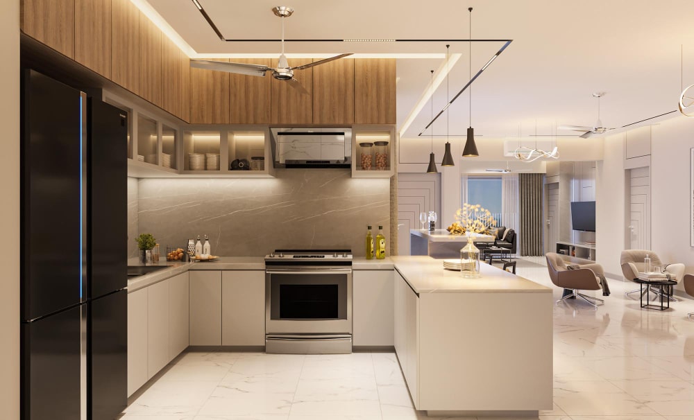 Transform your current kitchen into your dream modular kitchen interior.