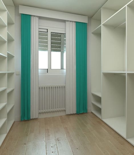 A bright green colour with smart storage capabilities made with a modular wardrobe in Bangalore.